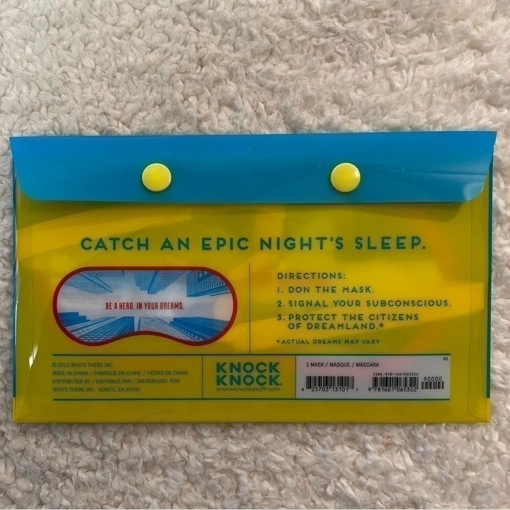 Knock Knock “Superhero Action-Adventure” Dream Eye Mask